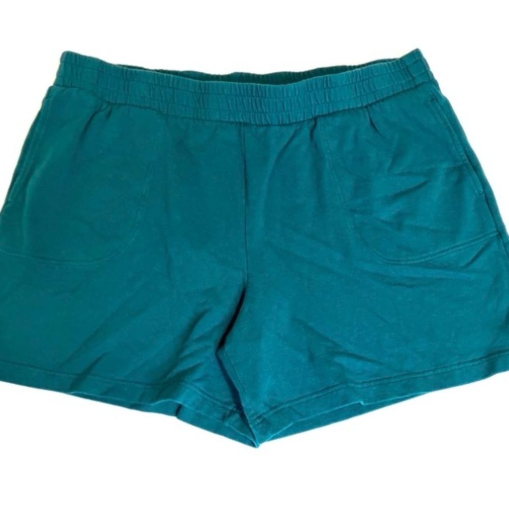 🔥Terra & Sky Women’s Teal Knit Athletic Shorts - Size 2X (20W - 22W)